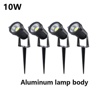 Outdoor Waterproof Spike Garden Path Green Spotlights