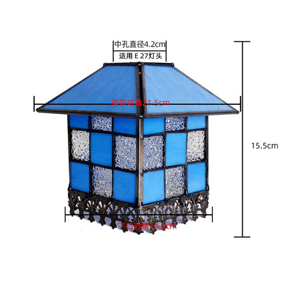 Vintage Stained Glass Lampshade for Pendant Lights