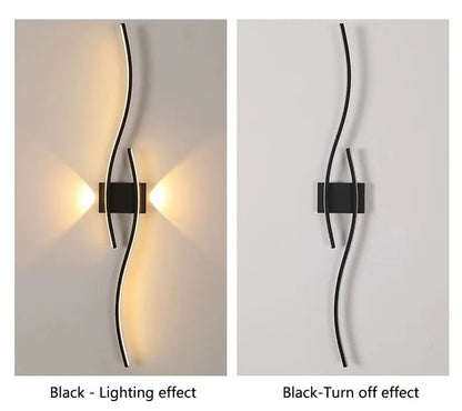 Long Strip LED Wall Lamps for Bedroom Living Room Indoor