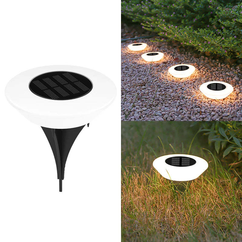 1/4 PCS Solar Ground Lights, Cool White/Warm IP65