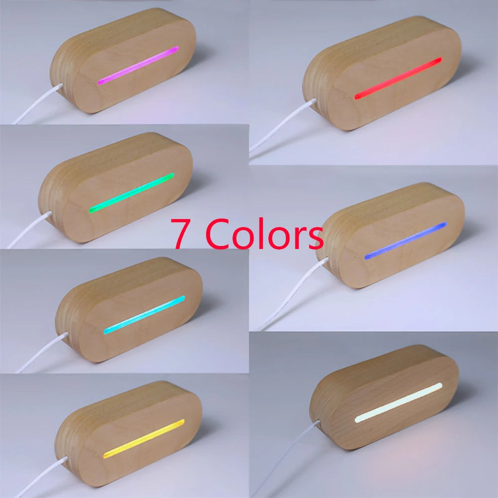 Personalized Children Animal Night Light Custom Name Acrylic Lamp
