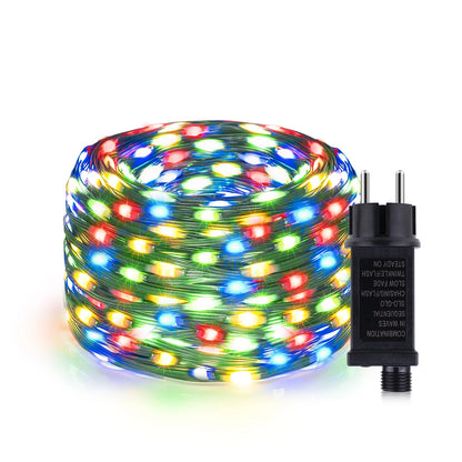 24V LED Christmas lights Green Wire Leather Fairy Lights String