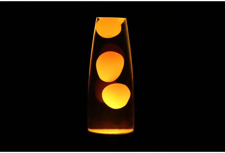 Jellyfish Decorative Lamp Metal Base Volcanic Lava Night Light