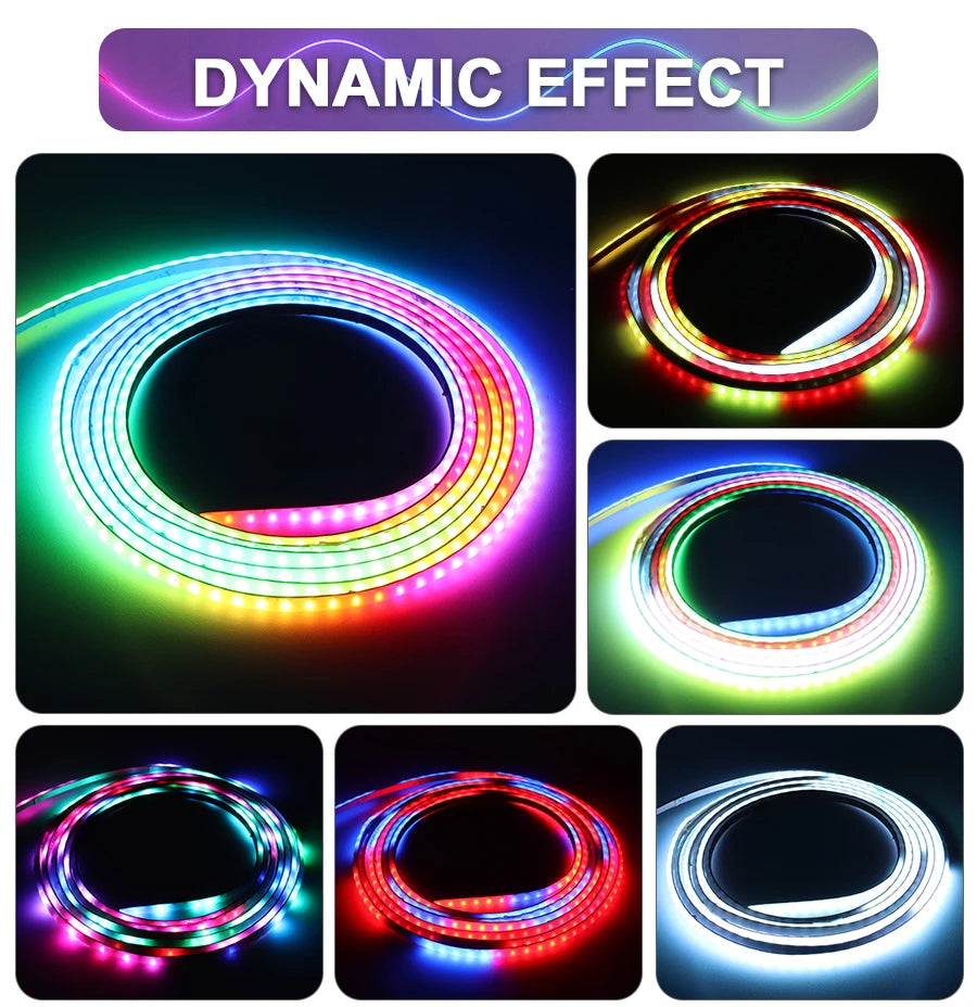 RGBIC COB LED Strip Addressable COB LED Strip
