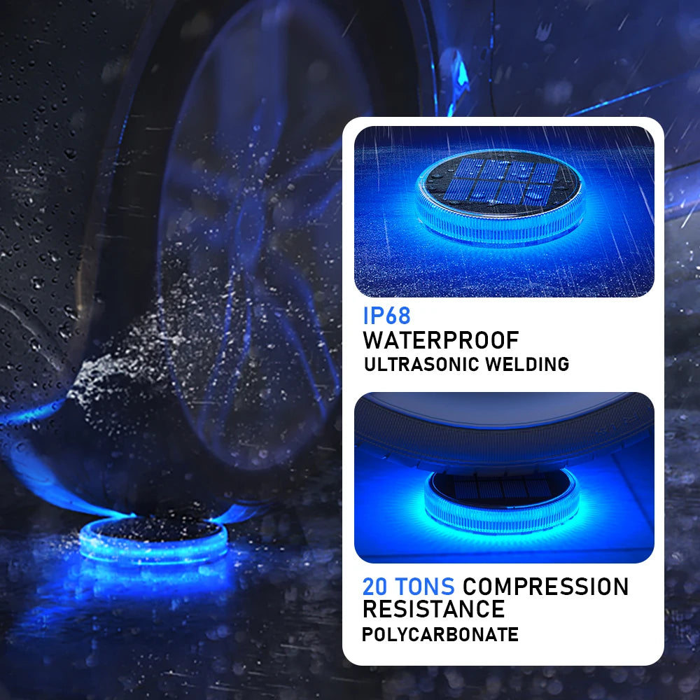 Solar Deck Lights Outdoor Waterproof LED Dock Lighting