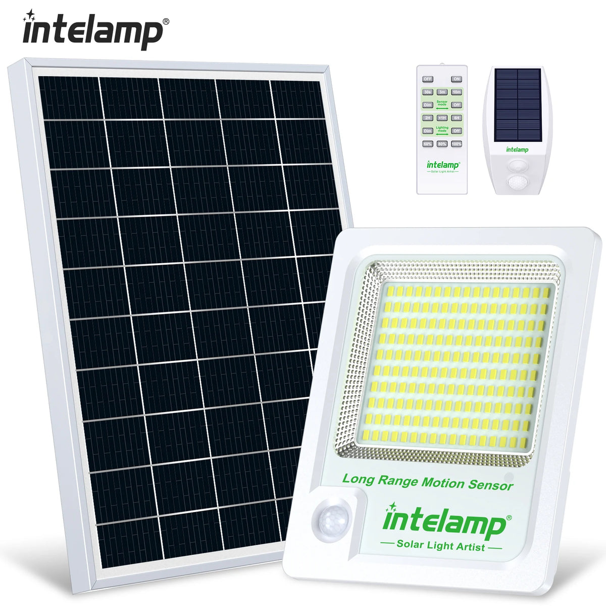 Super Large Solar Panel Floodlight For Parking Lots Patio Yard