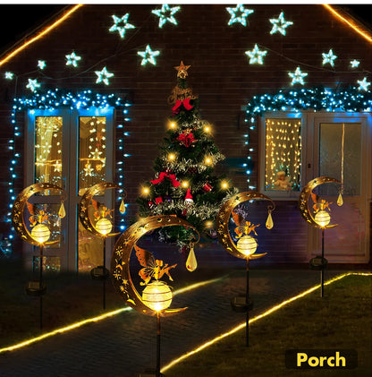 Moon Fairy Solar Lights Outdoor Garden Decorations