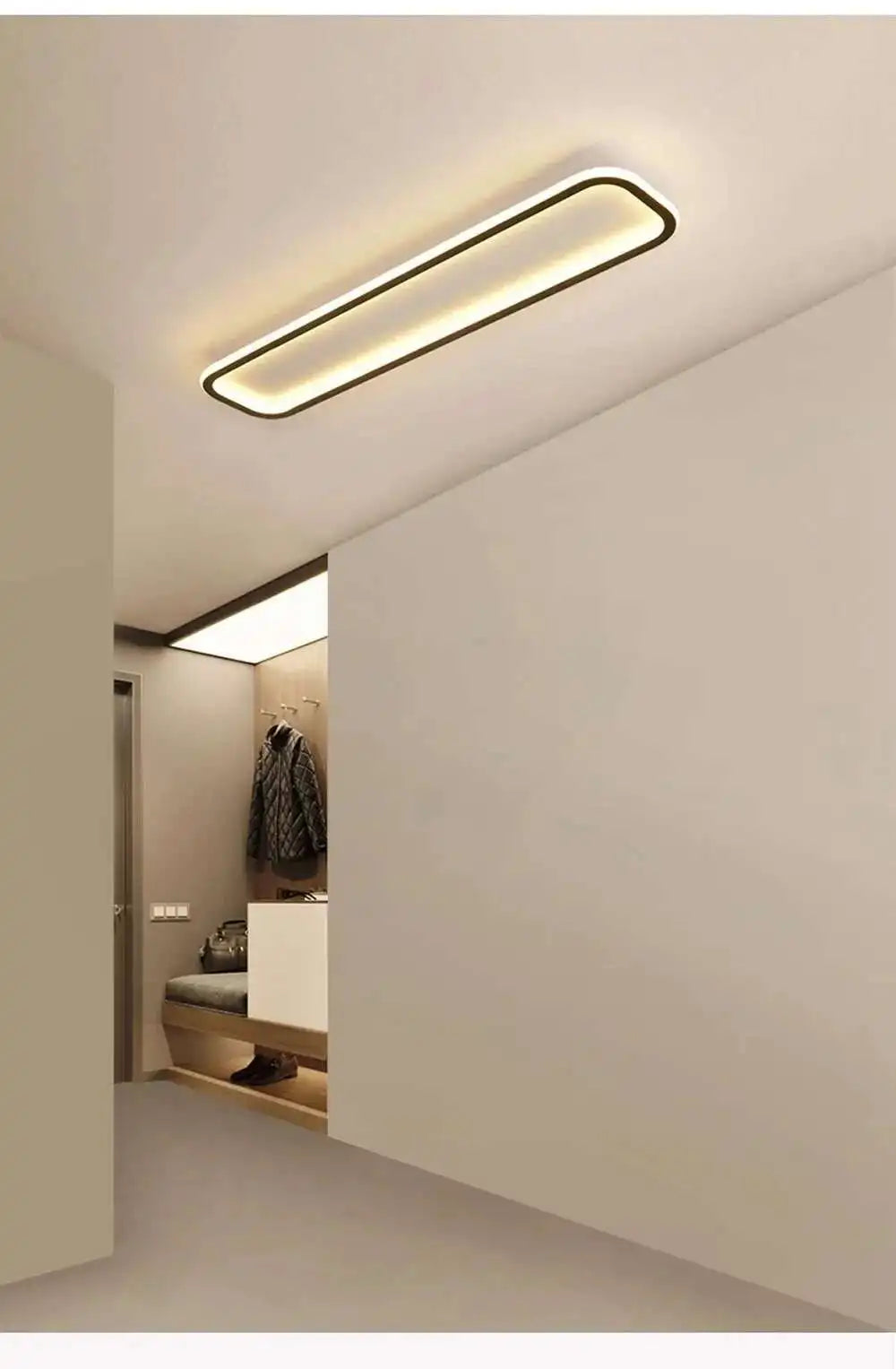 Long Strip LED Ceiling Lights Modern Simple Corridor Aisle