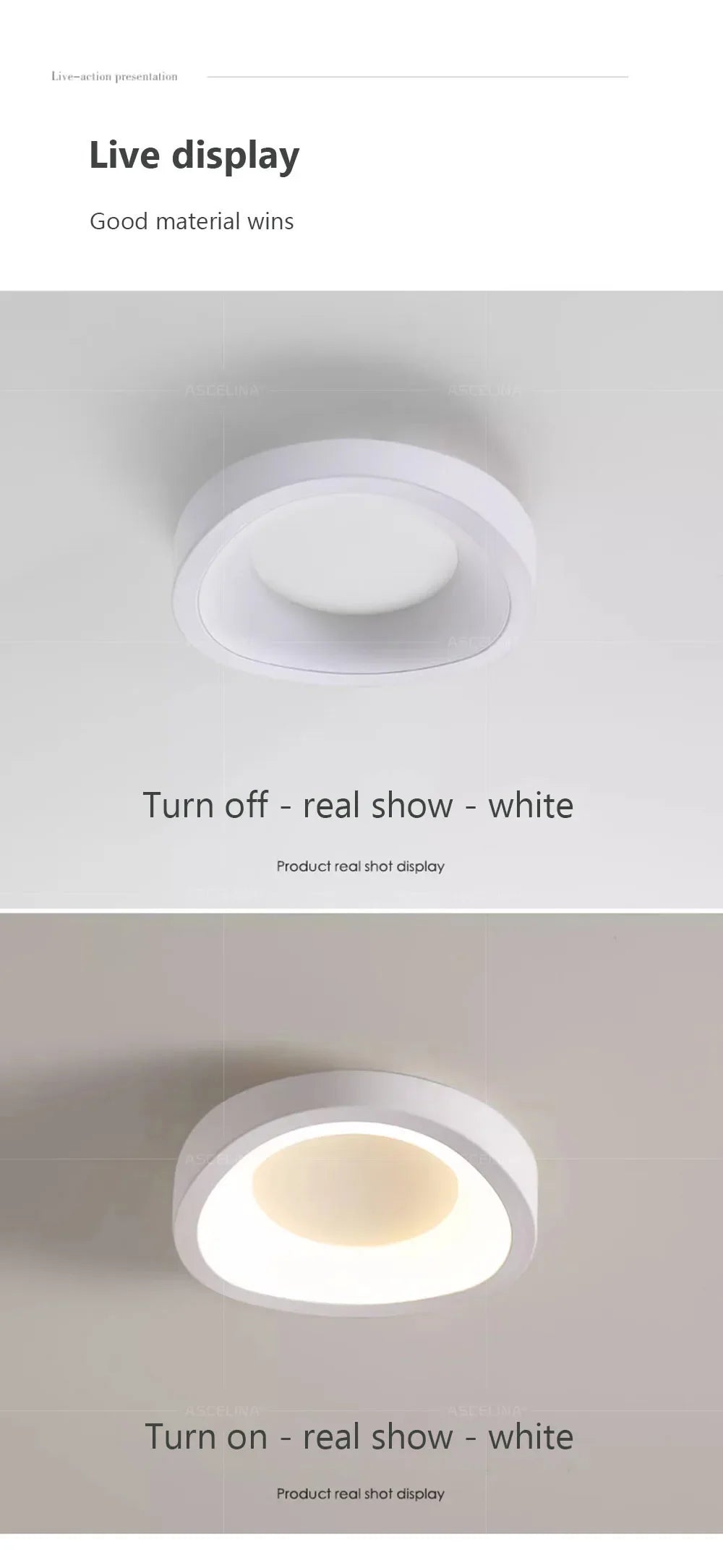 Nordic LED Ceiling Lamp For Living Dining Room Bedroom