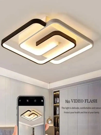 Bedroom Led Chandelier Light Modern Ceiling Lamp Attic