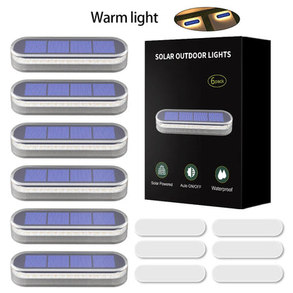 Quality Solar Step Lights IP68 Warm White LED Lights