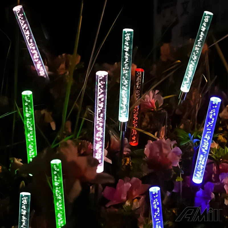 Color-Changing Solar Lights] 1pc Solar Garden Lights