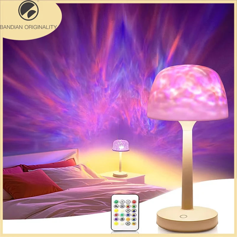 Creative Ocean Wave Cordless Projector Light RGB