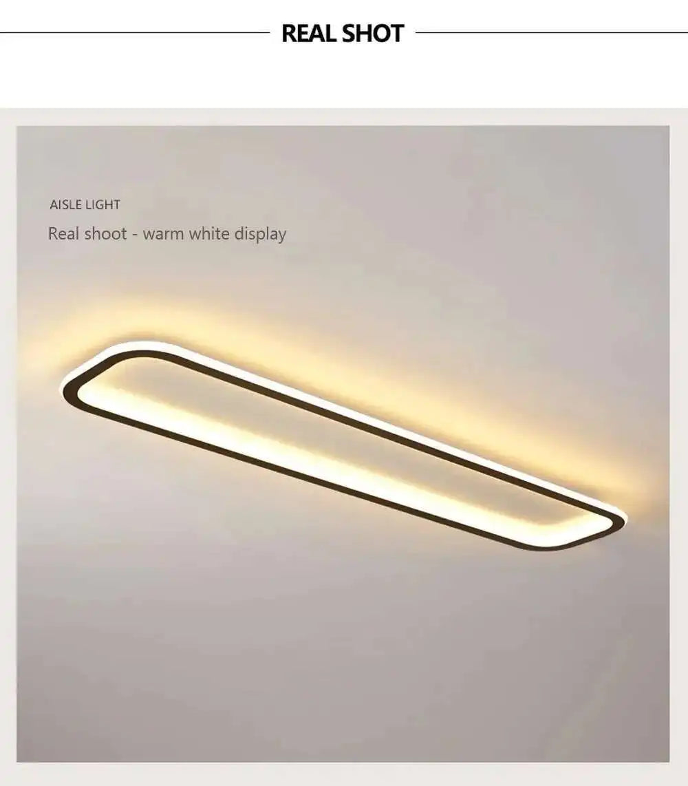 Long Strip LED Ceiling Lights Modern Simple Corridor Aisle