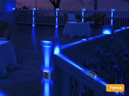 Solar Deck Lights Outdoor Warm White Driveway Lights