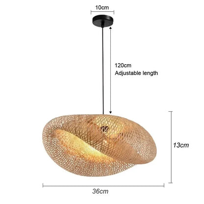 Newest Bamboo Pendant Lamp Ceiling Lights Rattan Wicker