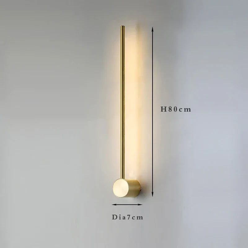 Nordic Art Design Minimalist Long Line Wall Lamps Modern