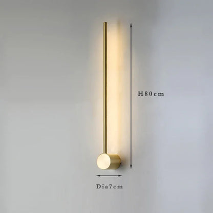 Nordic Art Design Minimalist Long Line Wall Lamps Modern