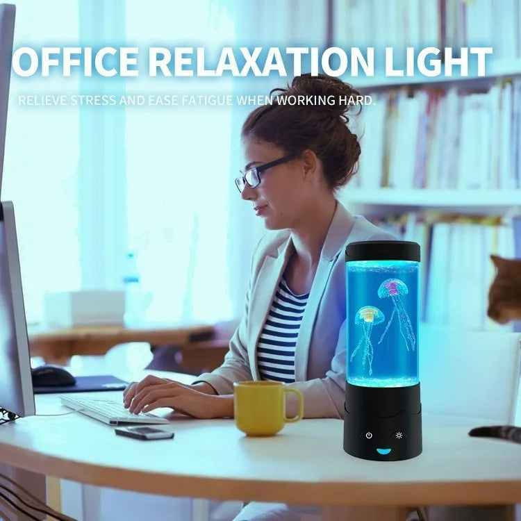 LED Lava Volcano Lamp with Remote Control RGB Light