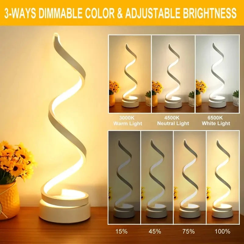 1pcs bedroom bedside lamp - 3-way dimmable touch light