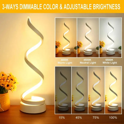 1pcs bedroom bedside lamp - 3-way dimmable touch light