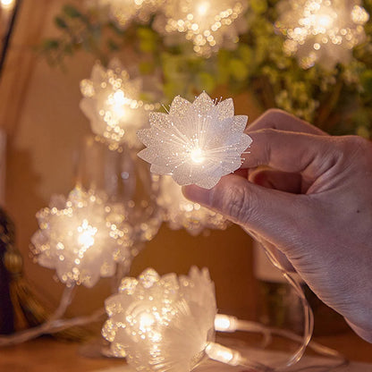 LED Fiber Optic Fairy Light Battery Powered Garland Lights