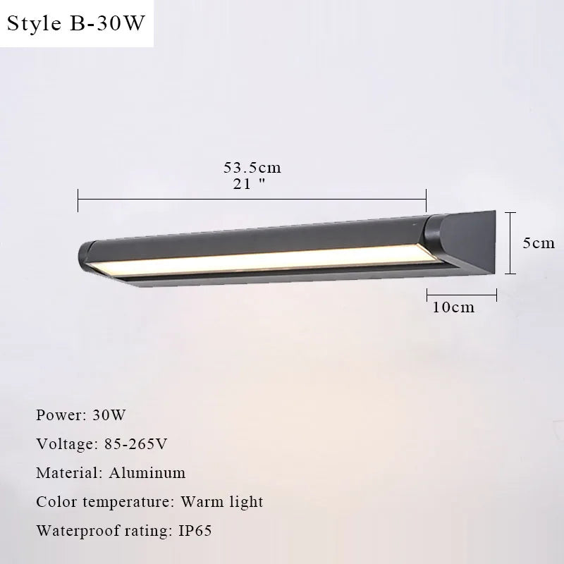 Outdoor Wall Light LED 350Adjustable Angle Waterproof Wall Lamp