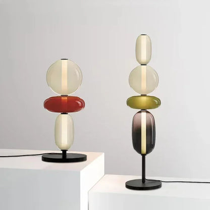 Italian Creative Colored Glass Designer LED Floor Light