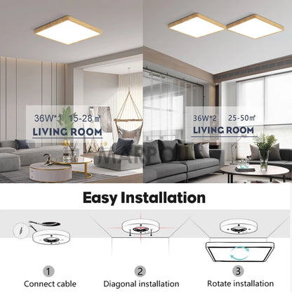 MARPOU 2.4cm Ultra thin led ceiling light Square
