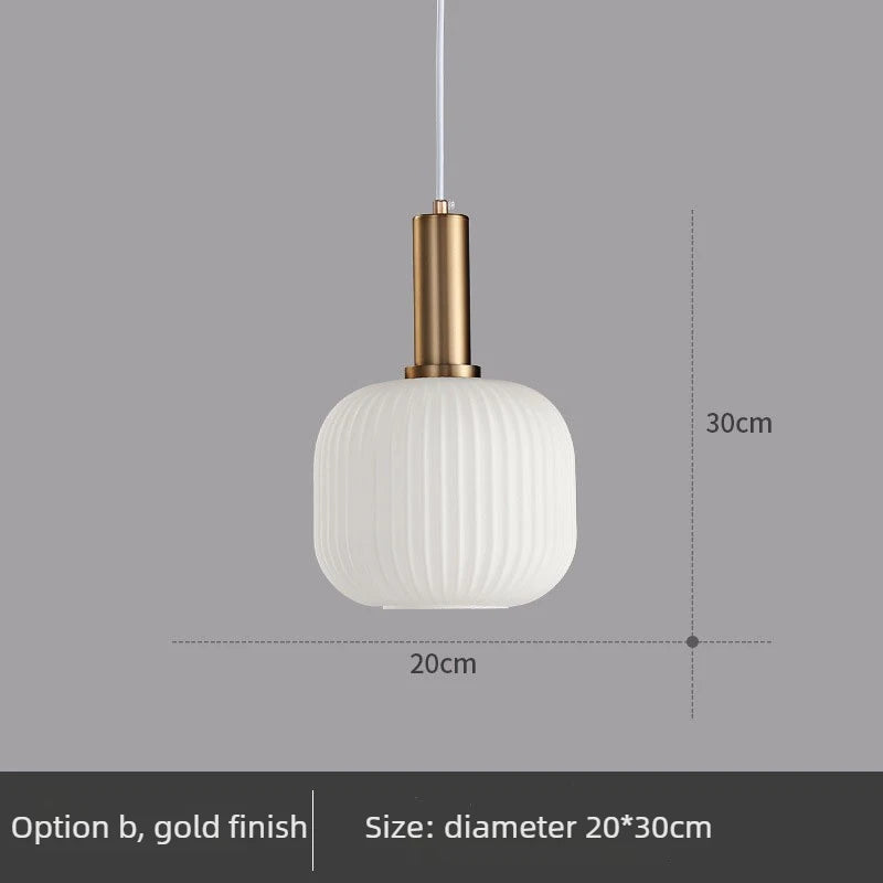 Simple Retro Single Head Ceiling Chandelier Creative  Light