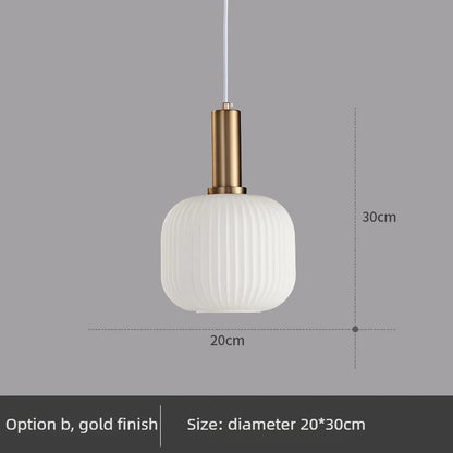 Simple Retro Single Head Ceiling Chandelier Creative  Light