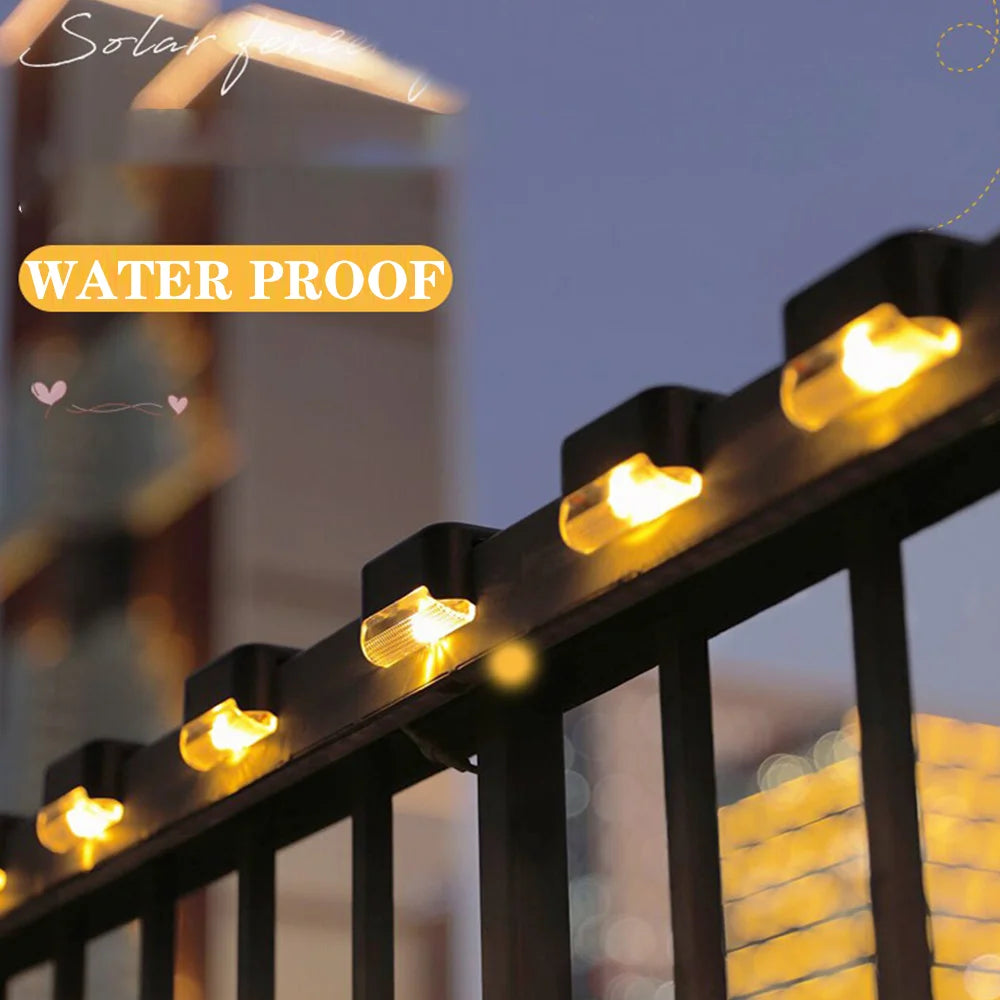 LED Solar Step Lamp Path Stair Outdoor Garden Lights