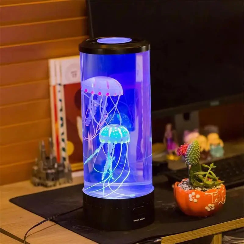 Jellyfish Lava Lamp Aquarium Ocean Night Lights