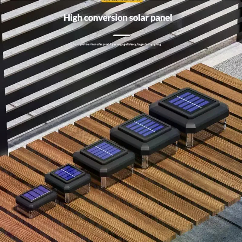 1Pcs IP65 Waterproof Solar Fence Lamp Solar LED Light