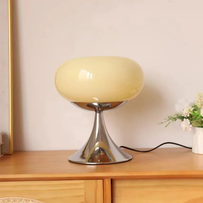Bauhaus Cream Wind Table Lamp Modern LED Green Apple