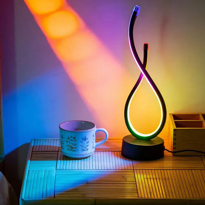 Modern RGB Color-Changing Desk Lamp Creative Shape