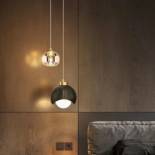 Modern Simple Crystal Pendant Light Luxury Bedroom
