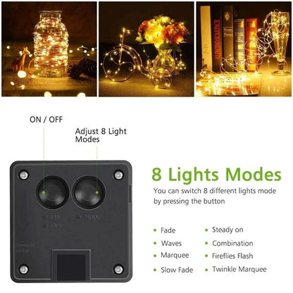 LED Solar Light Outdoor Garden Fairy String Light Led Twinkle