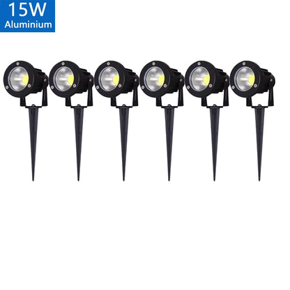 Outdoor Waterproof Spike Garden Path Green Spotlights