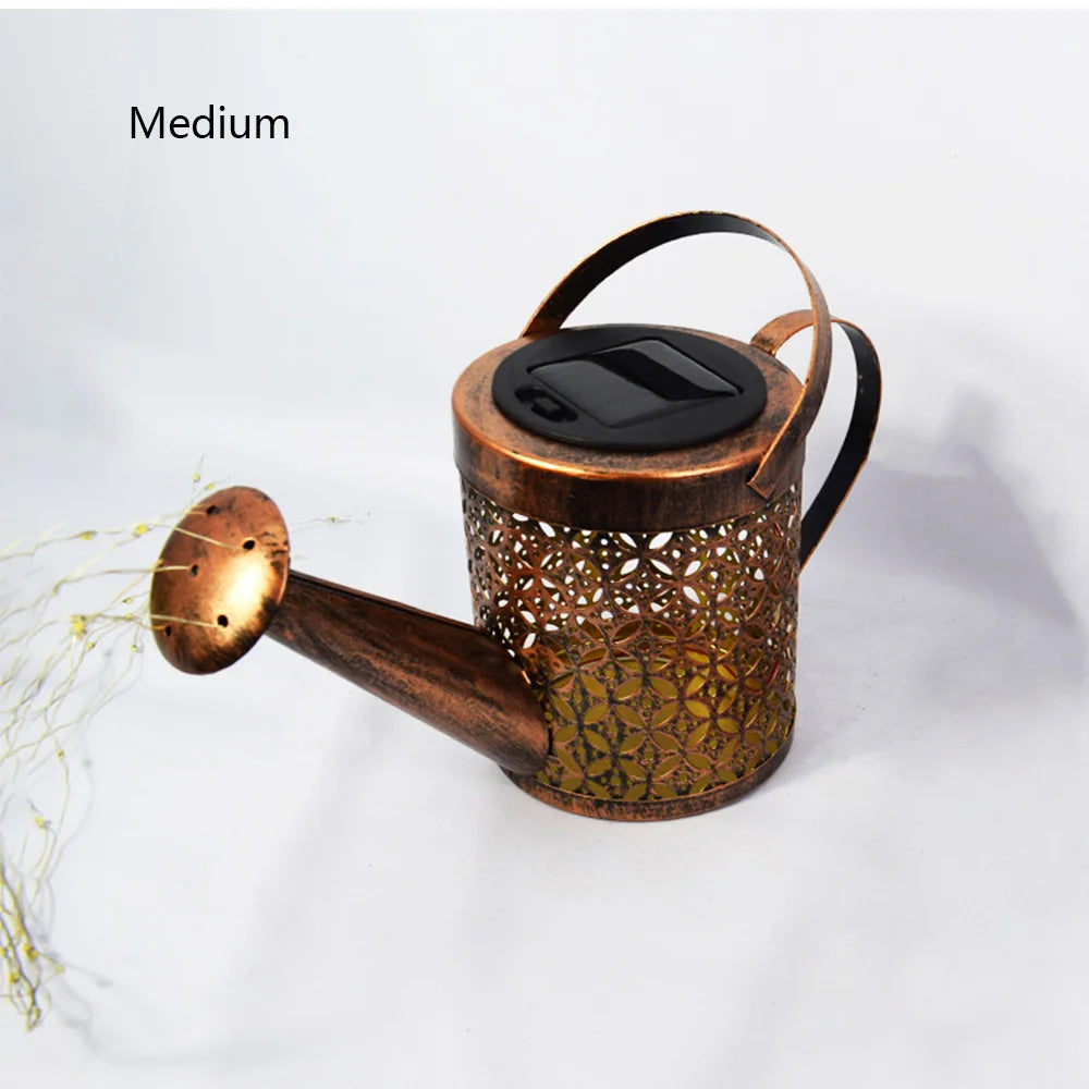 Solar Watering Can Light Outdoor Garden Decoration