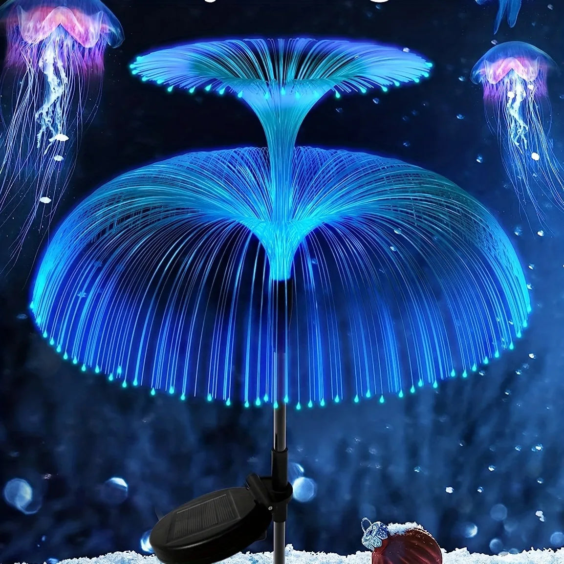 Jellyfish Reed Lights Solar Outdoor Color Changing Lights