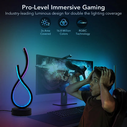 Modern LED Desk Lamp with USB Power Adjustable Lighting