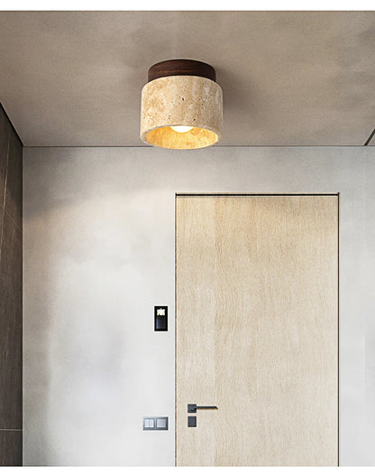 Hot Selling Wabi Sabi Yellow Marble Hotel Lobby Corridor