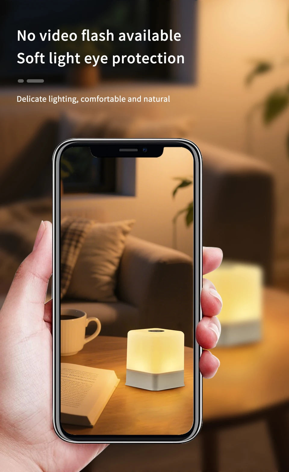 RGB White Led Table Lamp Rechargeable Bedroom Bedside