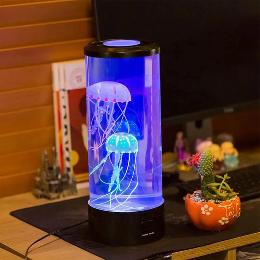 Jellyfish Night Light Fantasy Aquarium Lamps Bedroom Home Decoration