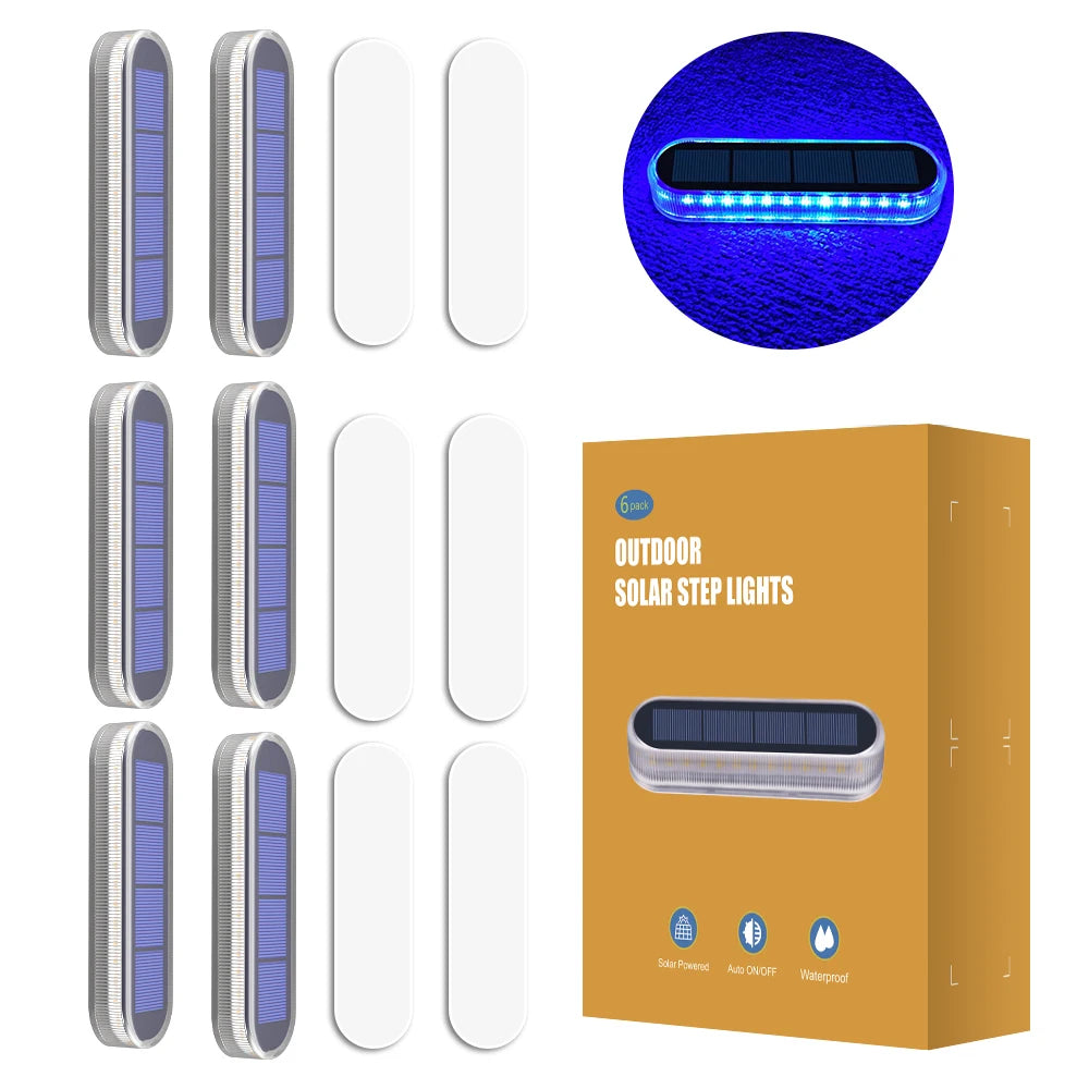 Solar Deck Lights IP68 Waterproof Outdoor Auto On/Off Lighting