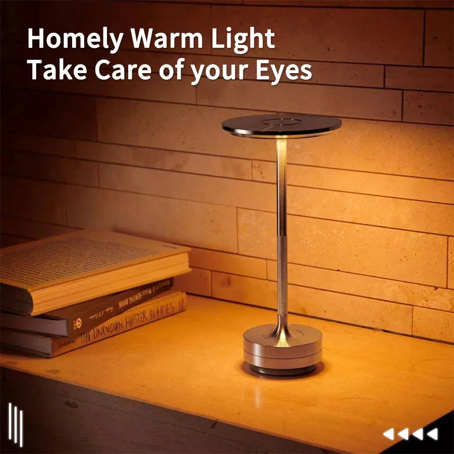 Wireless Table Lamp USB Rechargeable Touch Lamp
