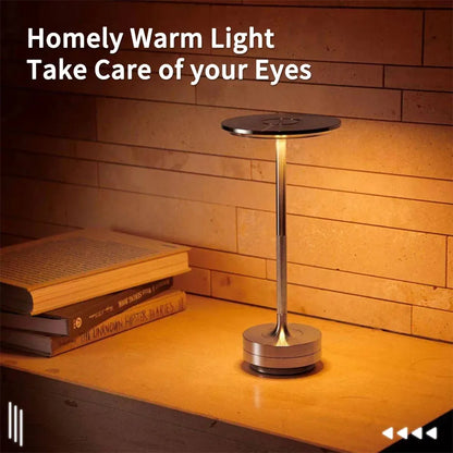 Wireless Table Lamp USB Rechargeable Touch Lamp