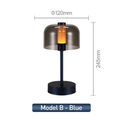 Modern Retro Nordic Desk Lamp Rechargeable Indoor Table Lamp