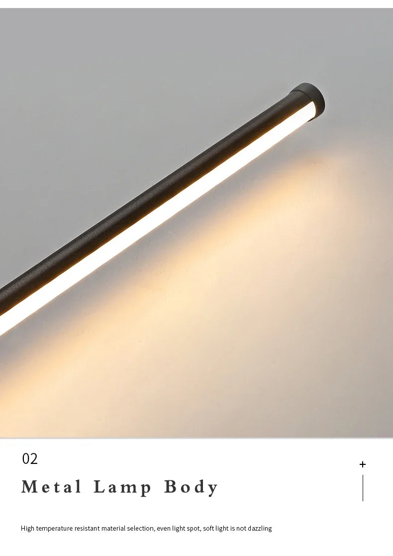 Nordic Art Design Minimalist Long Line Wall Lamps Modern